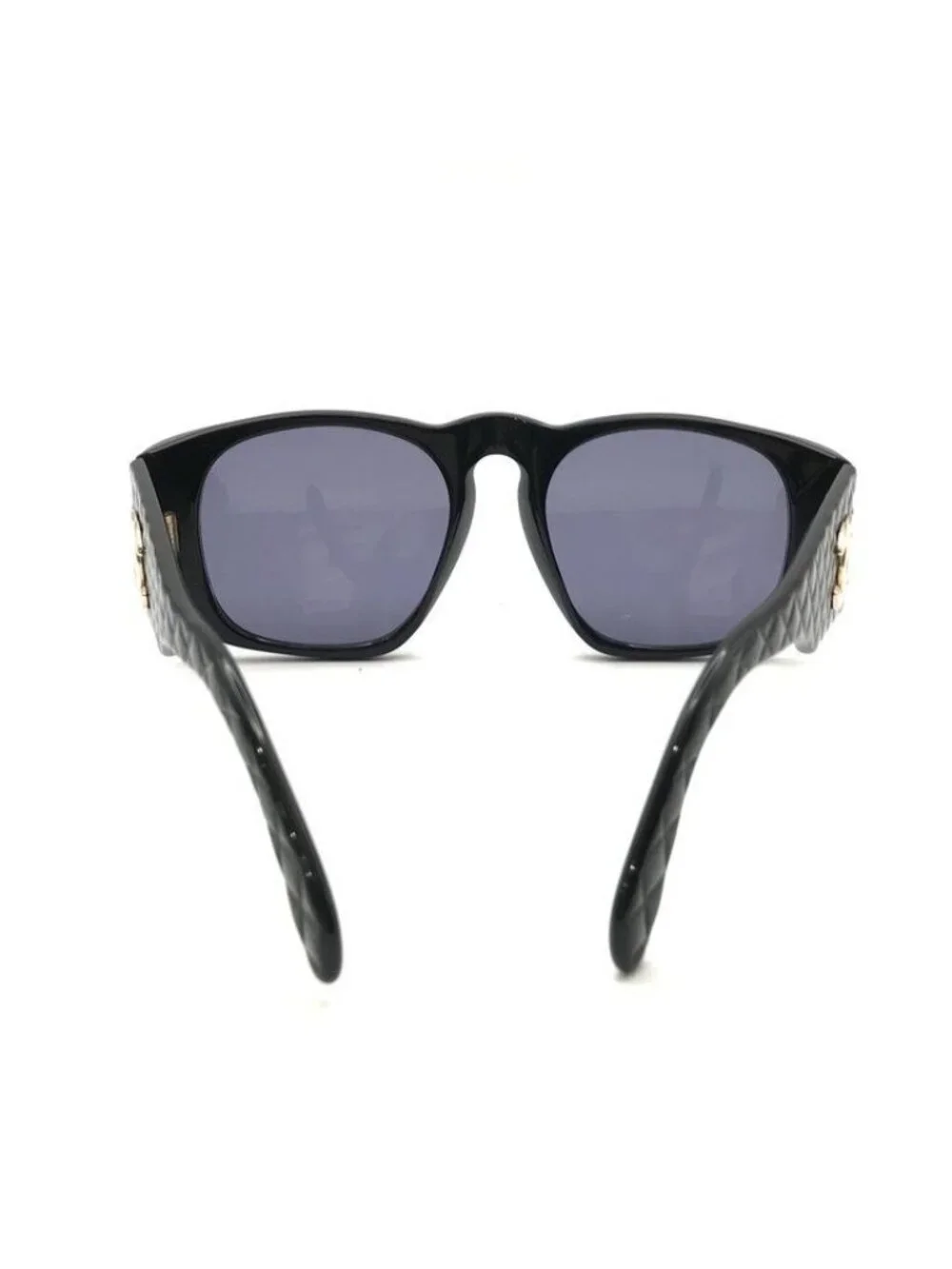 Chanel CC Logo Quilted Sunglasses Eyewear Black